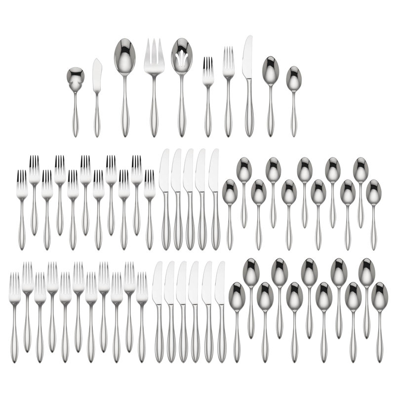 Modern Tarnish Resistant Stainless Steel Serving Spoon Set