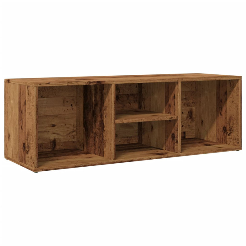 10 Pair Solid Wood Shoe Storage Bench, Old Wood