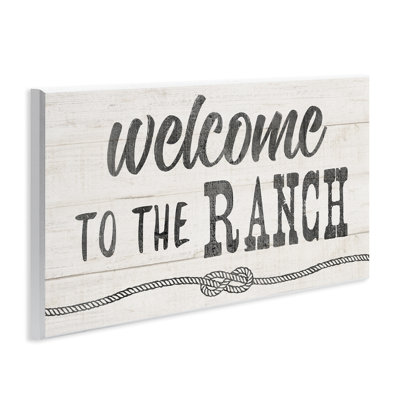 Welcome to Ranch, art mural sur bois rustique par CAD Designs
