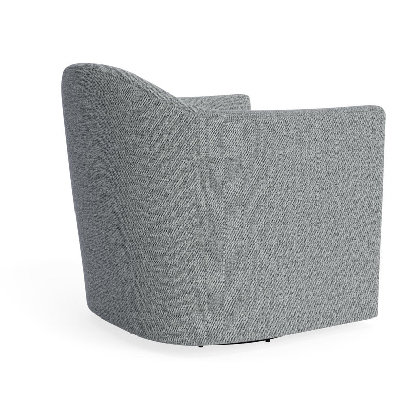 MTO - About Face Swivel Lounge Chair, Kvadrat Guest Gray Blue