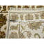 Tapis de couloir oriental blanc 2 pi 7 po x 8 pi 3 po Photon, Rajasthan avec motif de feuilles, noué à la main, laine et soie, épais et moelleux, tissé dense