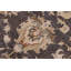 Tapis gris floral en laine noué à la main 8 pi x 9 pi 9 po Floral