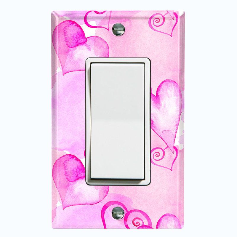 Plaque murale mignonne avec interrupteur à bascule 1 bande