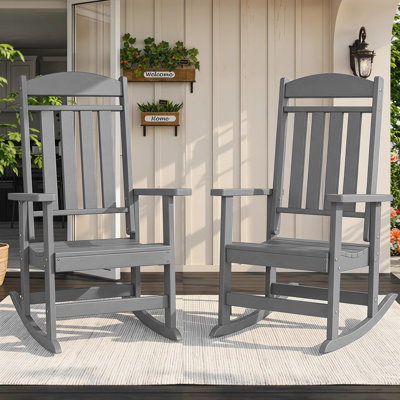 Oxing HDPE Outdoor Rocking Chair