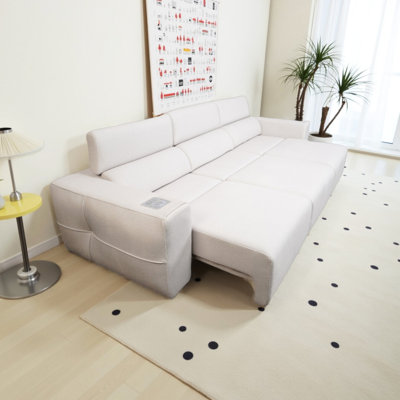 Electric 3 - Seat Reclining Couch With Built In , Wireless Charging, And Side Pocket. Remote Controlled Depth, Dual Control For Individual Seats, Adjustable Headrests. Grey A Relaxing Movie Night At