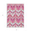 Tapis intérieur lavable ikat rose 3 pi x 5 pi