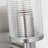 Sarita 1 Light Bathroom Bedroom Wall Fixture With Clear Ribbed Shade-112738071