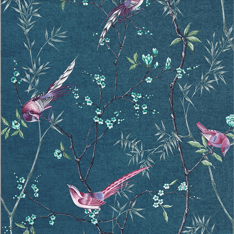 Tori Floral Shimmer Wallpaper Double Roll, Teal