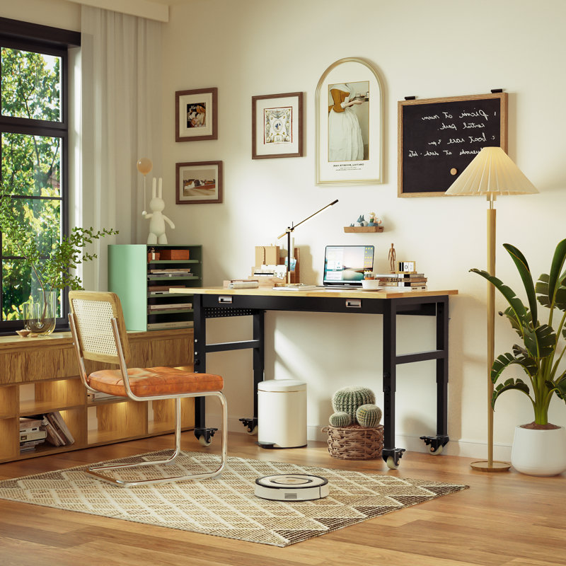 Warre 70" Adjustable Workbench On Wheels