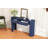 TREXM Entryway Table with Fluted Design, Modern Console Table with Storage, Oval Top and 2 Drawers-169745067