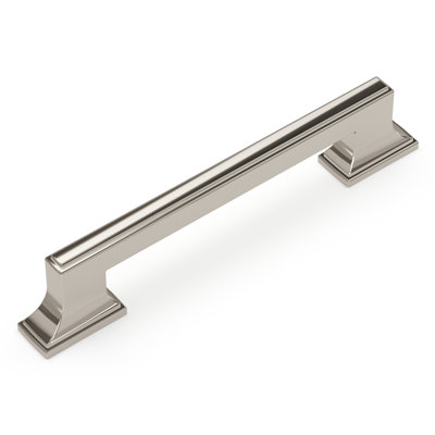 Brownstone Collection Handle Pull - 5-1/16" Center to Center Cabinet Pull Polished Nickel - Transitional Hardware for Drawers & Cabinets