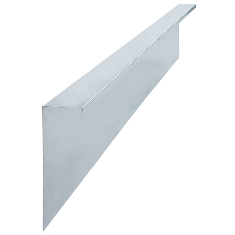 Michiko Dakota Fields Silver Metal Pet Barrier for Fence Panels, 25cm H x 150cm W x 7cm D