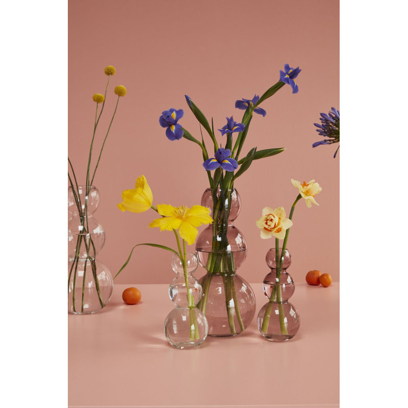 Ashburg Glass Table Vase, Clear, 7.75" H x 3.5" W x 3.5" D