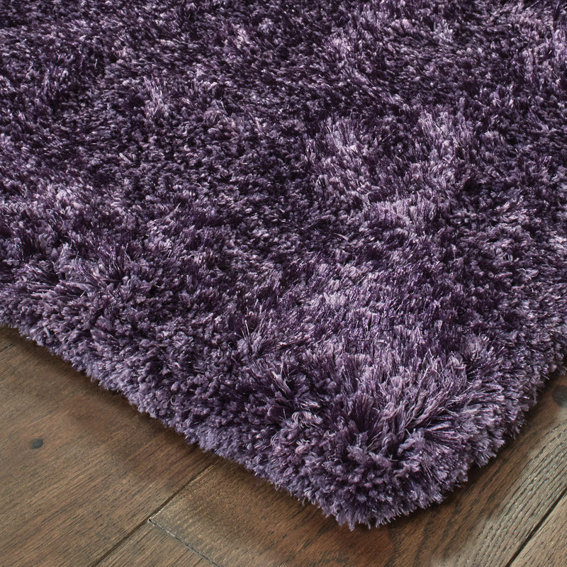 Tapis mauve touffeté à la main Albritton, Rectangle 8 pi x 11 pi