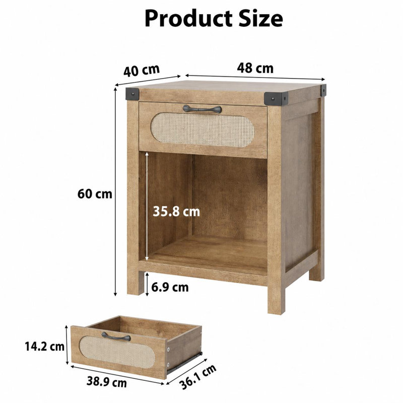 48cm W 1 - Drawer Chest of Drawers