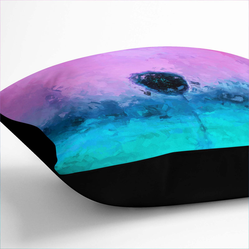 Lone Tree Cushion with Filling, 55cm H x 55cm W x 20cm D, Black