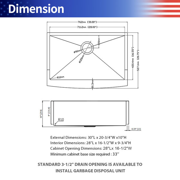 Dimensions du produit