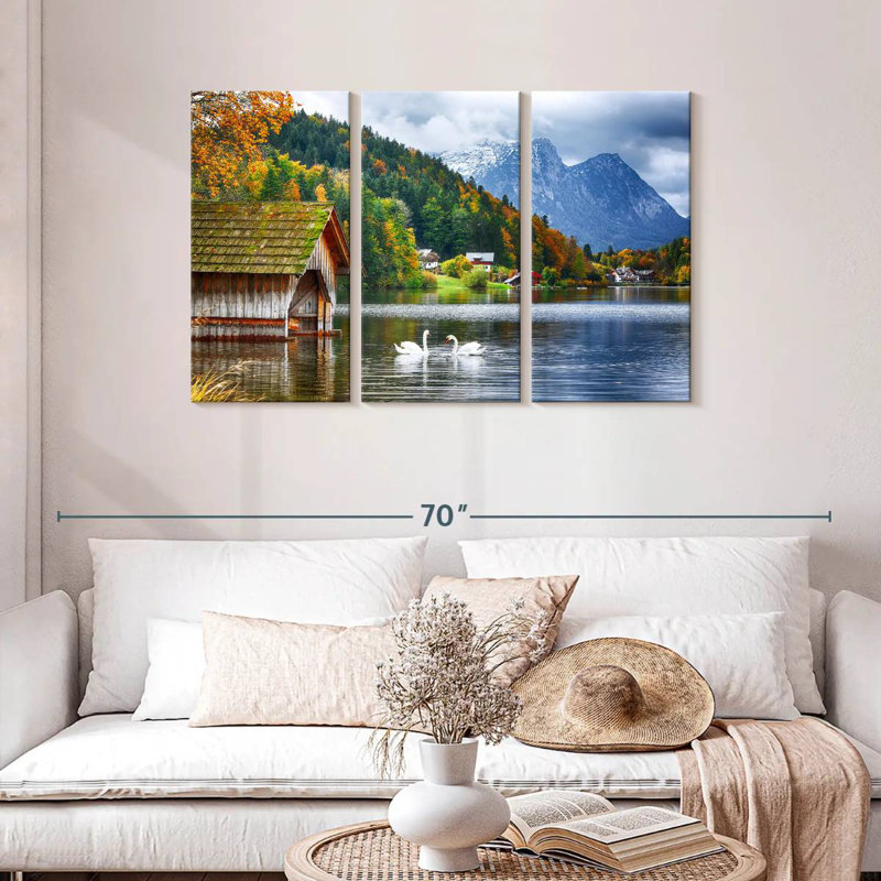 Alvord Grundlsee Swans, H 28 po x l 45 po