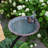 Scallop Shell Birdbath with Rail Mount Bracket