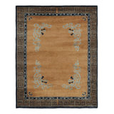 Art Deco One-of-a-Kind 4'4X5'7 Hand Knotted Area Rug