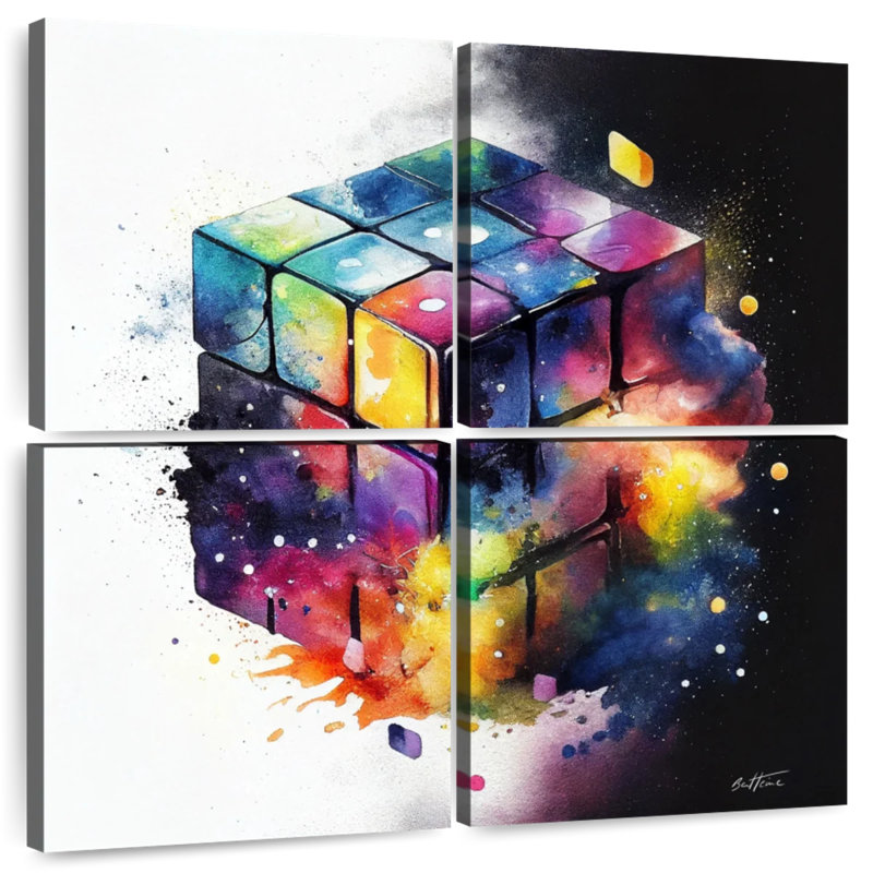 Senne Rubik, 26" H x 26" W