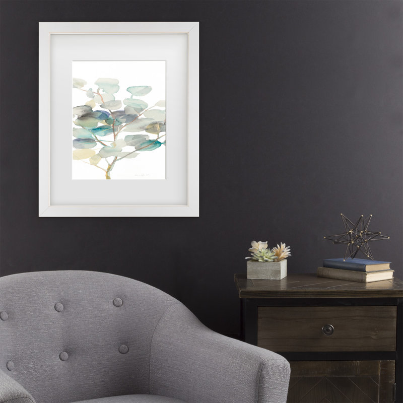 Danhui Nai «Eucalyptus III White Crop», art encadré mat, H 22 po x l 18 po x P 0,75 po