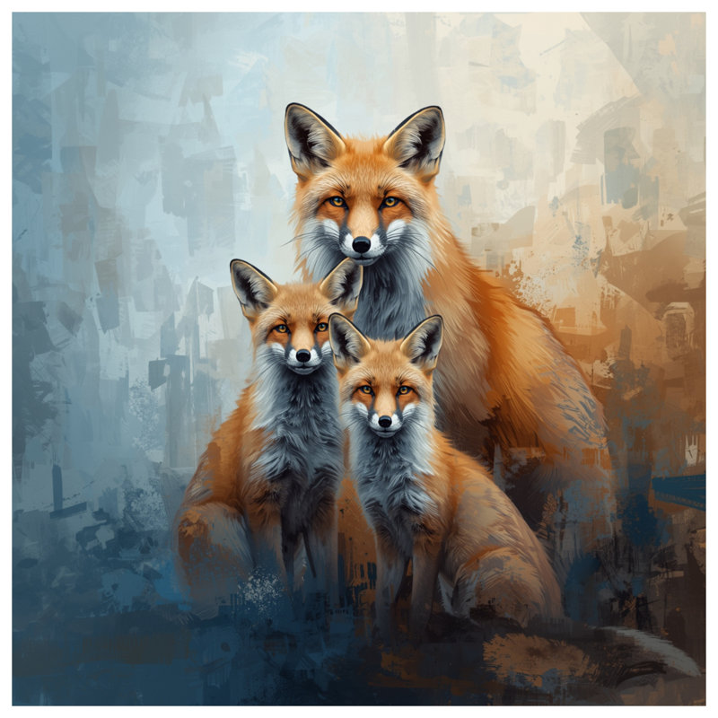 Fox Family Comforter, King