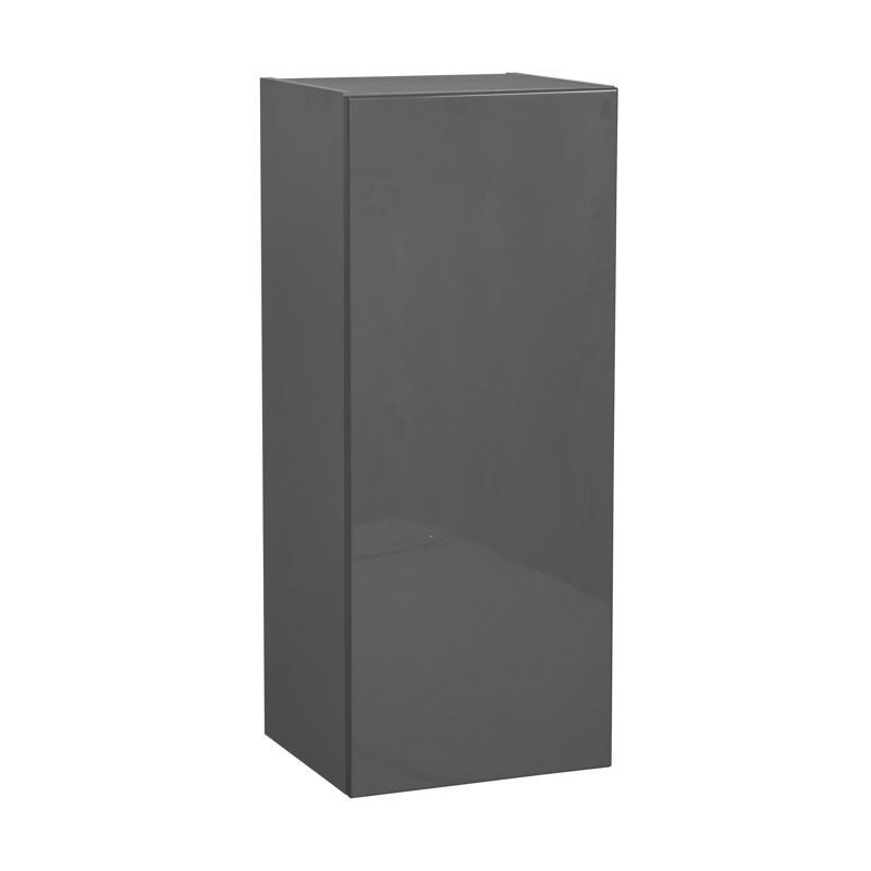 Armoire murale standard à panneau de particules l 24 po prête à assembler, Gris lustré, H 36 po x l 24 po
