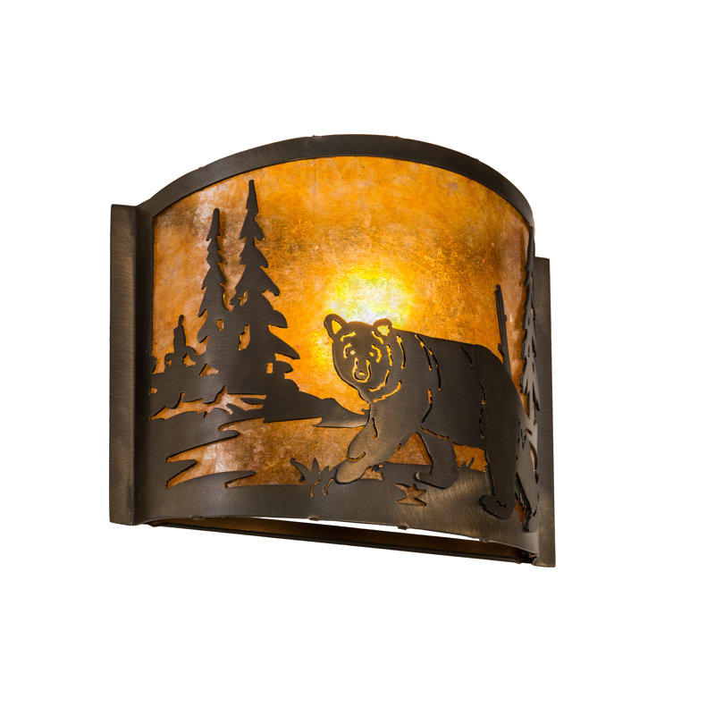 Ophelia Steel Flush Mounted Sconce