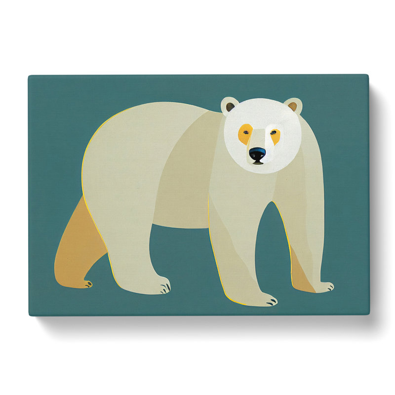 A Marvellous Polar Bear - Wrapped Canvas, 35cm H x 50cm W x 3cm D