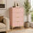 4-Drawer Dresser, Chest of drawers, Bedroom dresser -Pink-817691373