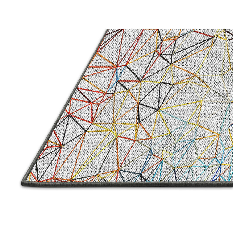 Mufeeda Geometric Indoor Rug, Rectangle 5' x 8'