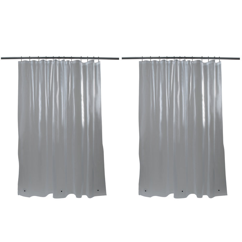 Doublure de rideau de douche Strausstown PEVA, H 70 po x l 72 po, Givre