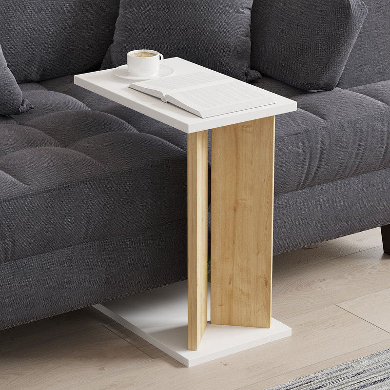 Table d'appoint moderne, chêne saphir, 19,7 x 19,0 x 15,7 pouces | 100% panneau de particules enduit de mélamine, épaisseur: 0,7 pouce | Conception élégante et fonctionnelle pour le salon ou la chambre à coucher, parfaite pour les petits espaces, du