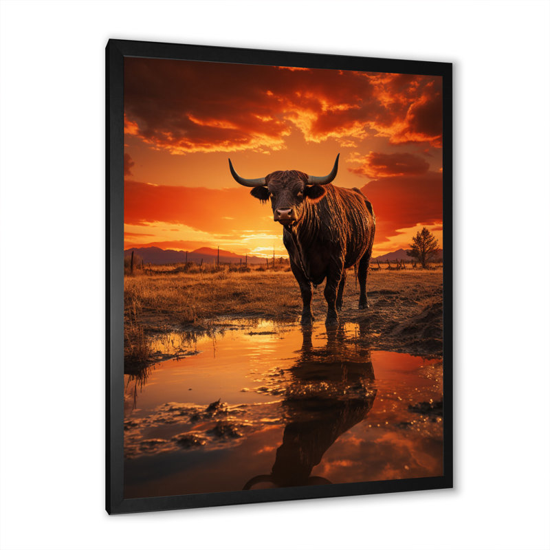 Sophy Bétail Silhouette Serenade I, reproduction d'art sur toile, H 40 po x l 30 po x P 1,5 po, Cadre photo noir