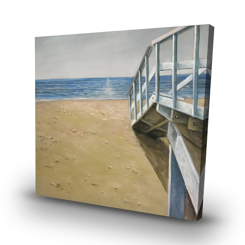 Seaside landscape - 32"x32" art on canvas