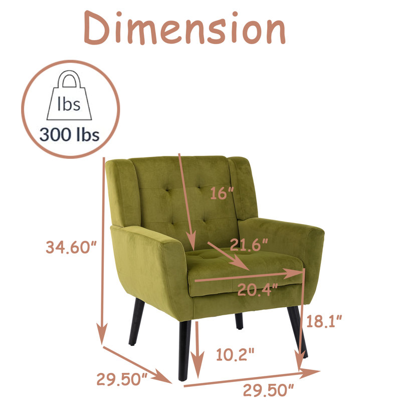 Fauteuil Xaelah, Velours vert