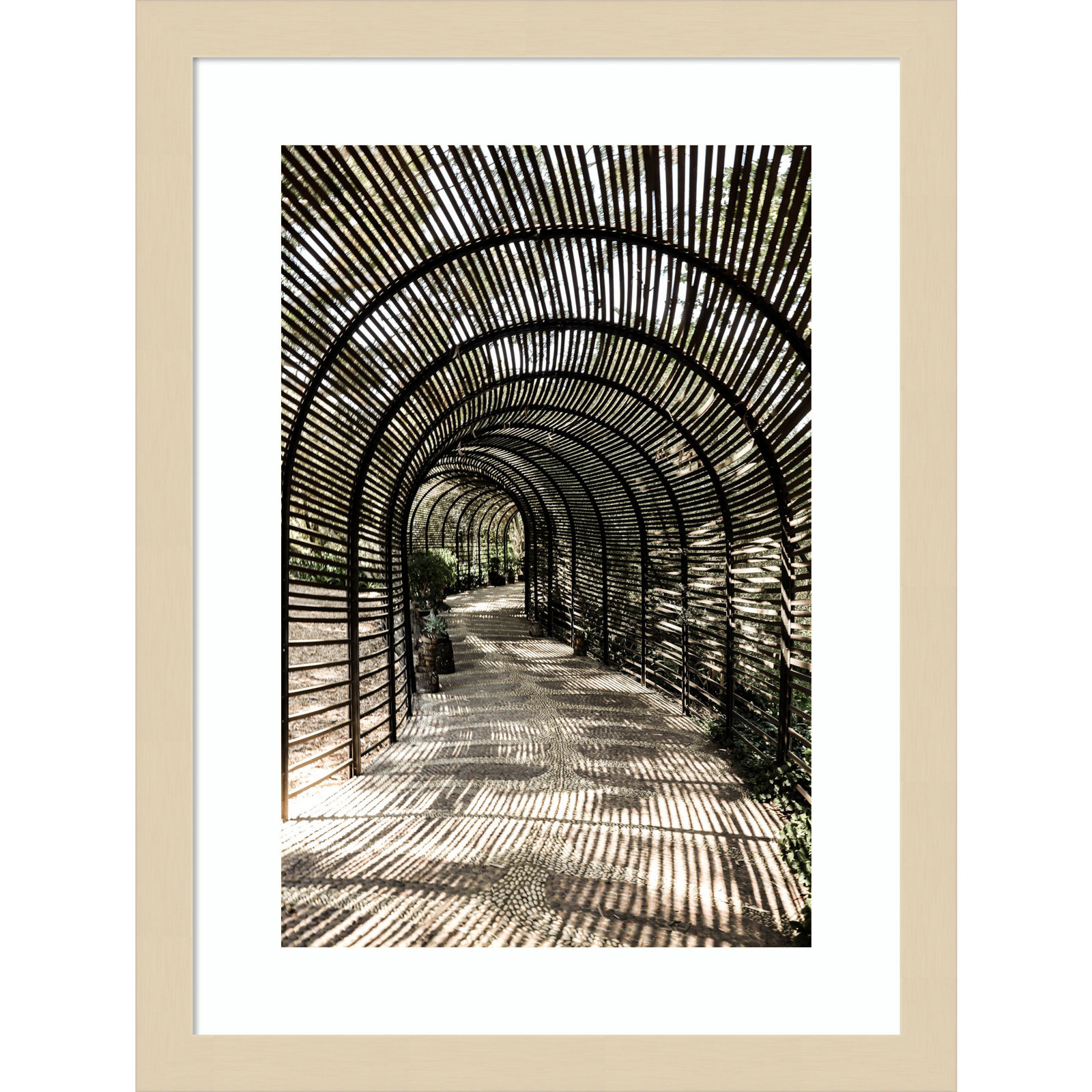 Nihan "Shadow Garden" Print, Brown, 17" H x 13" W