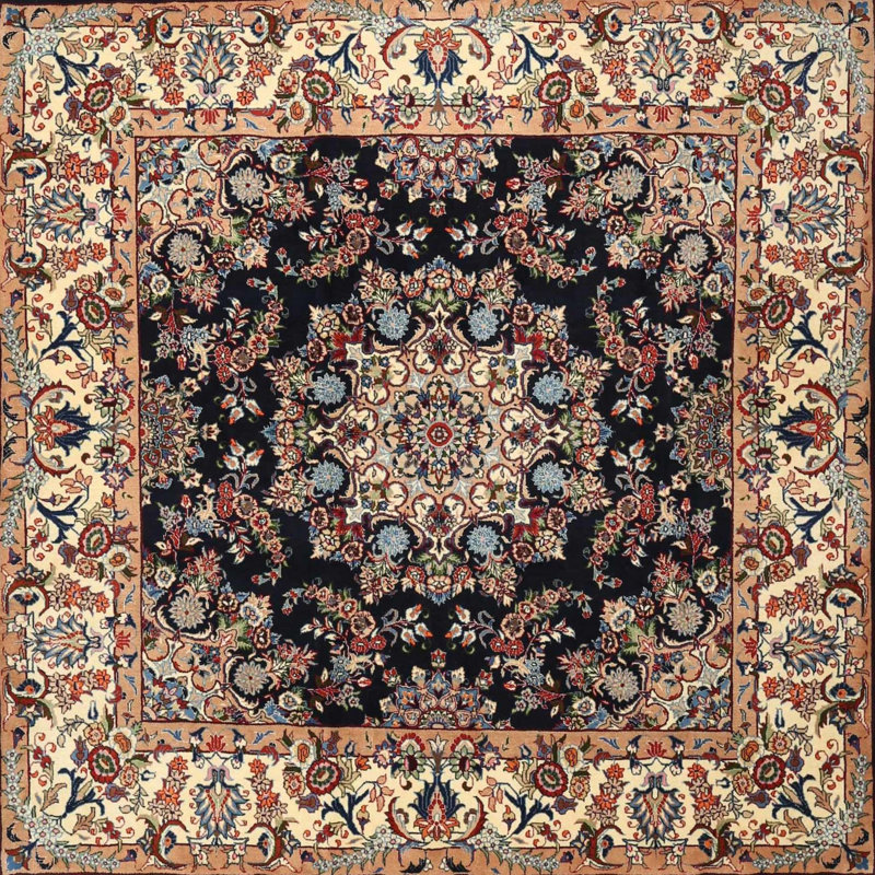 Carlstrom Performance Oriental Indoor Rug, Square 3'