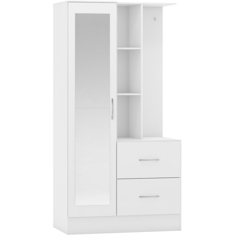 Cascio Wardrobe, White Gloss
