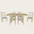 7-Piece Farmhouse Extendable Dining Table Set, 78" Rustic Wooden Table with 6 Upholstered Chairs-794432025-794432029