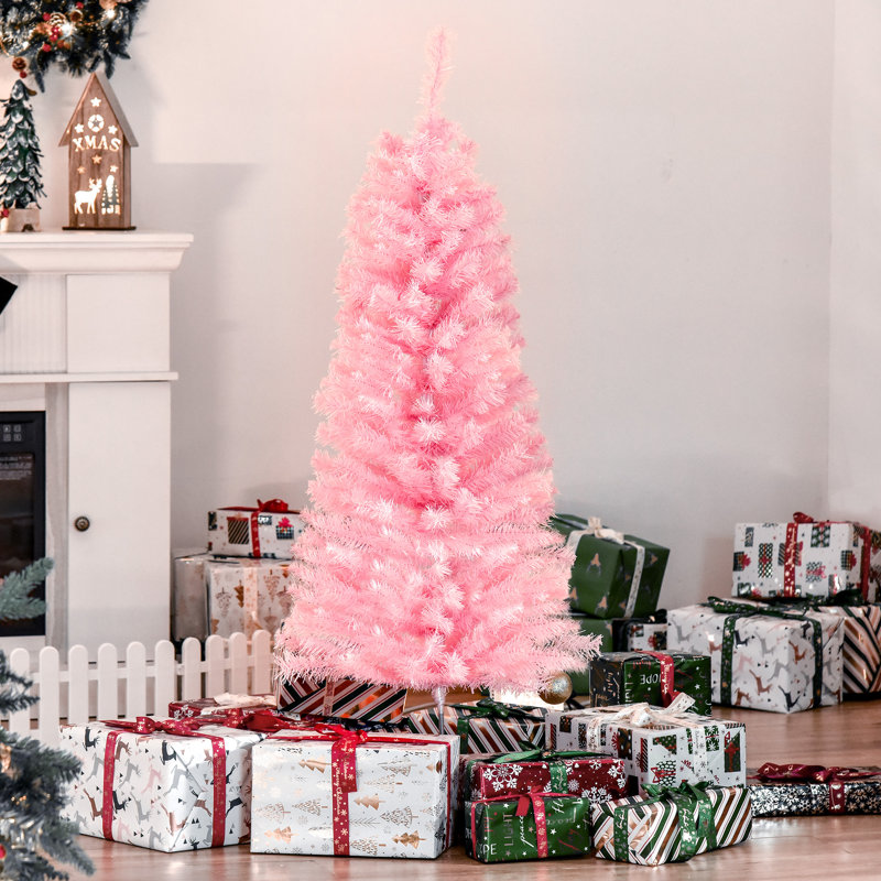 Arbre de Noël rose 3 '11 "H