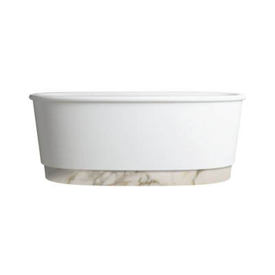 Holiday 69.25'' L Freestanding Soaking Bathtub