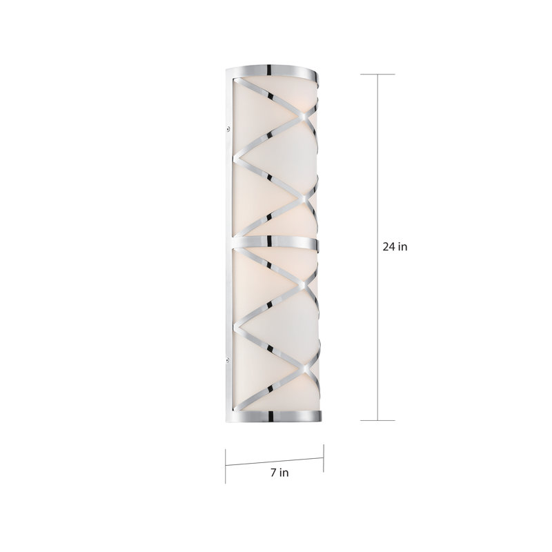 Curci 4 - Light Dimmable Bath Sconce, Polished Nickel