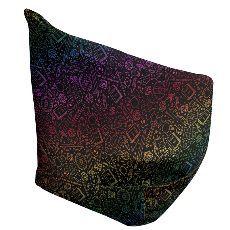 Sac de pois Leffel, H 86 po x L 27 po x P 43 po, Rembourrage poly, Noir / rouge / jaune