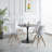 42" Small Space Square Dining Table With Metal Pedestal Base, 2–6 Person-210975224