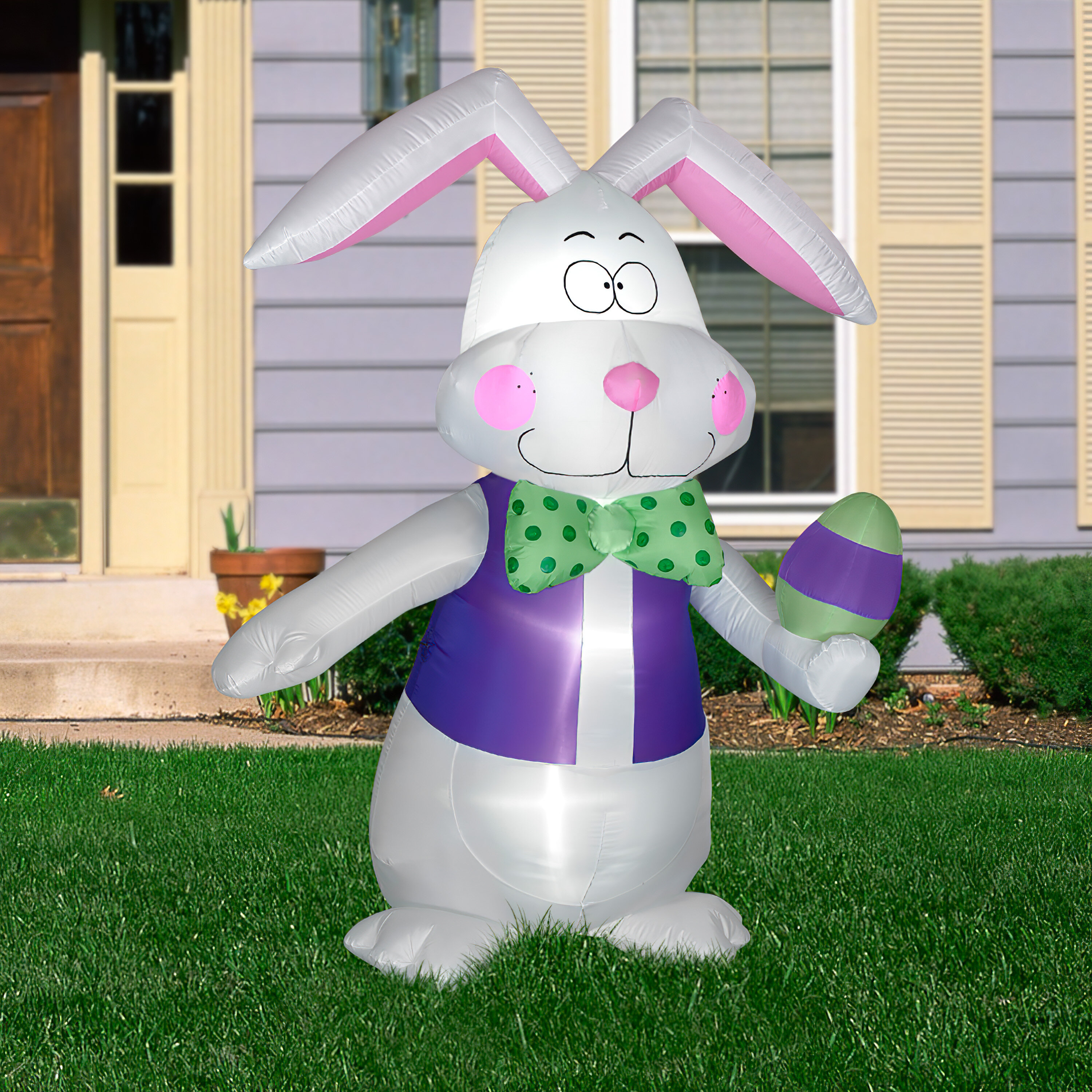 The Holiday Aisle® Airblown Inflatable Easter Bunny | Wayfair