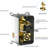 Gold Dual Shower Kit - 10 Inch Ceiling Mount Square With Rainfall And Handheld, Valve, Easy Installation & Clean Mounted Head System -Balanced-121169508