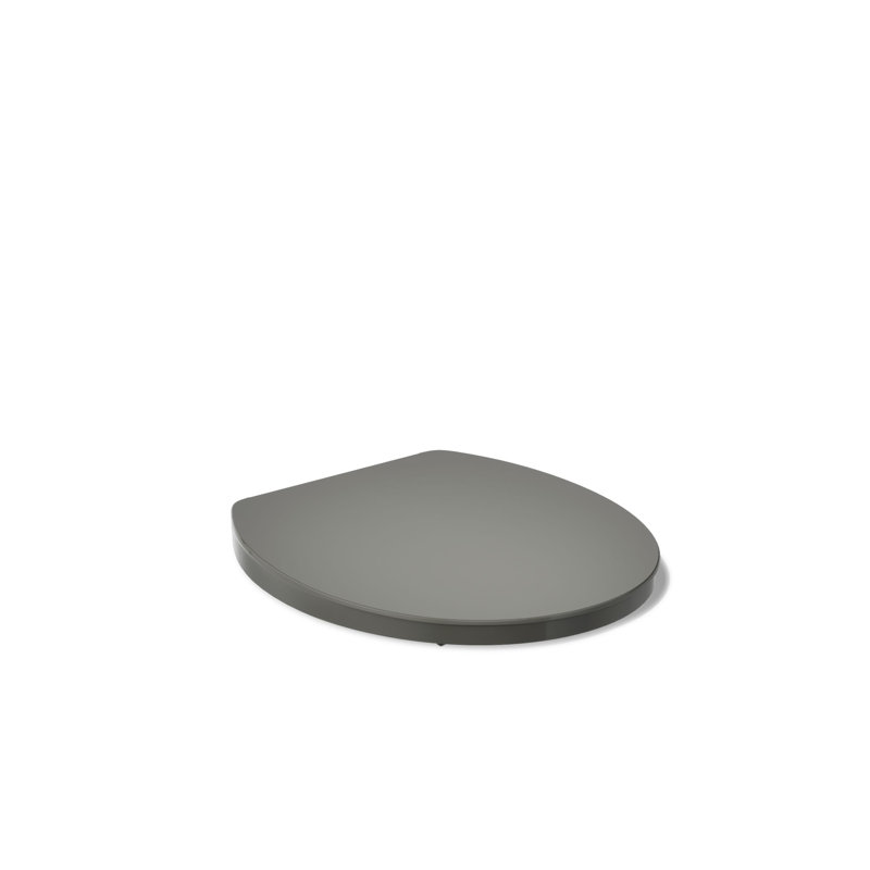 Siège de toilette Impro, Gris tonnerre, Rond