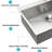 28 Inch Topmount Stainless Steel Sink - 18 Gauge, And Modern, Brushed Nickel, Single Bowl Basin Drop In Easy To Maintain,-121646110